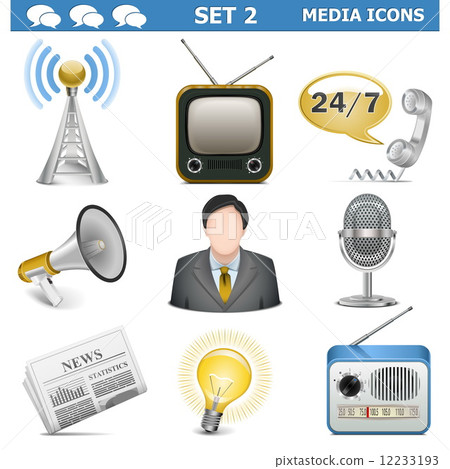 Vector Media Icons Set 2 12233193