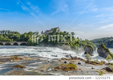 Rheinfall, Waterfall of the river Rhein at Neuhausen, Schaffhaus 12233275