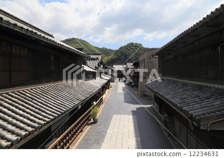 在城鎮景觀保護區的“小莎莎酒清酒博物館(採取起重機啤酒廠)”前的本原市本町街 在城鎮景觀保護區的“小莎莎酒清酒博物館(採取起重機啤酒廠)”前的本原市本町街 12234631