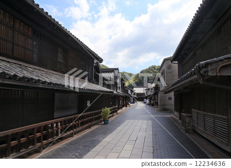 在城鎮景觀保護區的“小莎莎酒清酒博物館(採取起重機啤酒廠)”前的本原市本町街 在城鎮景觀保護區的“小莎莎酒清酒博物館(採取起重機啤酒廠)”前的本原市本町街 12234636