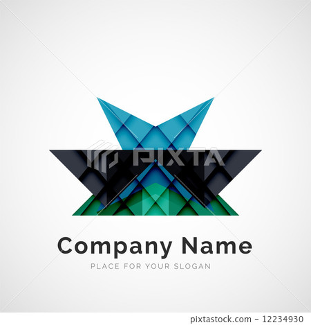 Geometric shape, company logo Geometric shape, company logo 12234930
