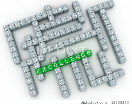 3d imagen Excellence concept word cloud background 12235253