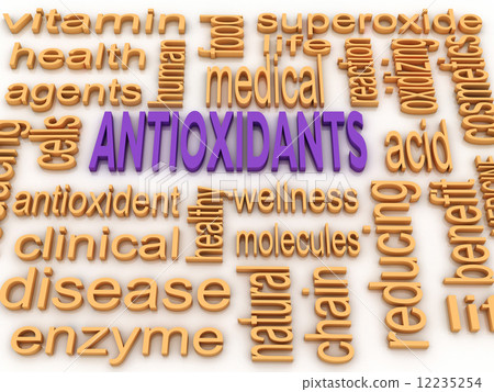 3d image Antioxidants concept word cloud background 12235254