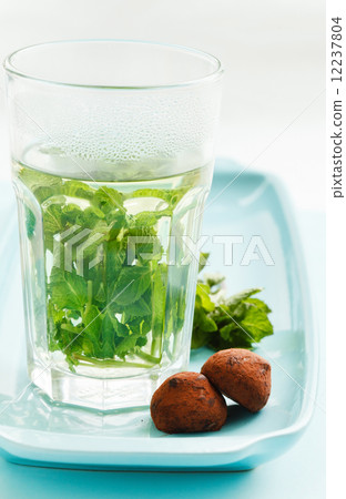 mint tea with dessert mint tea with dessert 12237804