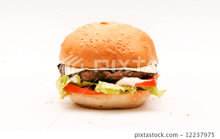 hamburger on the white 12237975