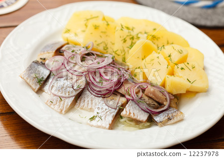herring with potatoes herring with potatoes 12237978