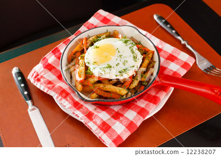 potatoes and egg in the bar potatoes and egg in the bar 12238207