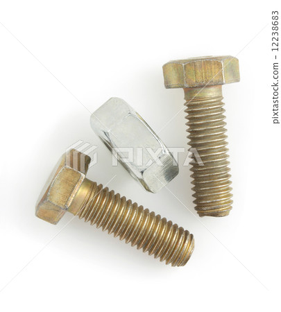 bolt and nut tools on white background 12238683