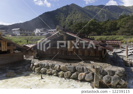 Source of Nikko Yumoto hot spring in Nikko city, Tochigi prefecture 12239115