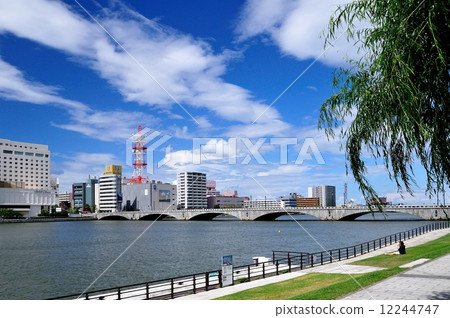 Shinano river and Shinkansenbashi 12244747