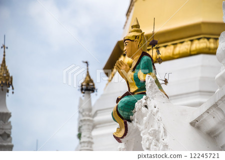 statue in the Shwedagon apya, in Yangon, Burma 12245721