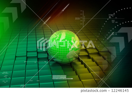 Earth in abstract background 12246145