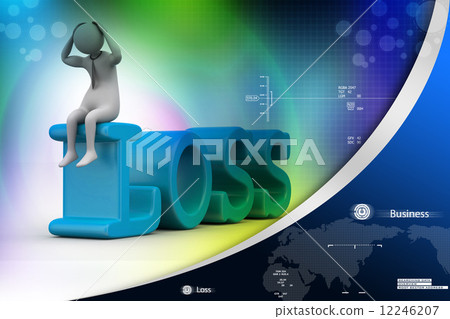 Business man in loss 12246207