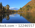 Lijiang old town scene-Black Dragon Pool Park. . In the there, you can see Jade Dragon Snow Mountain 12246557