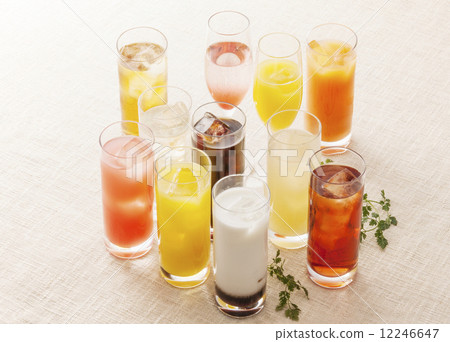 Various drinks Collection of drinks Image material 12246647