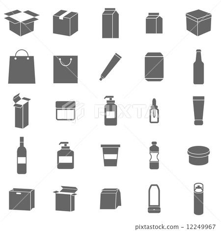 Packaging icons on white background 12249967