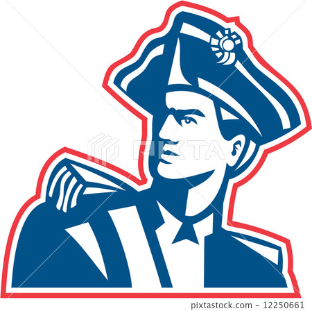 American Patriot Soldier Bust Retro American Patriot Soldier Bust Retro 12250661