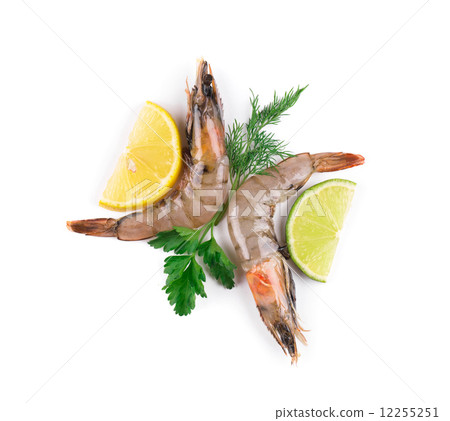 Delicious fresh shrimps 12255251