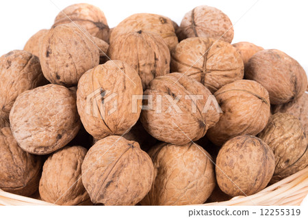 walnuts on basket walnuts on basket 12255319