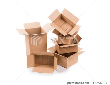 Stack of empty boxes. 12256107