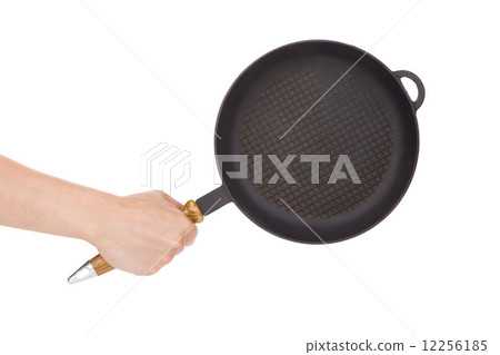 Hand holding a pan Hand holding a pan 12256185
