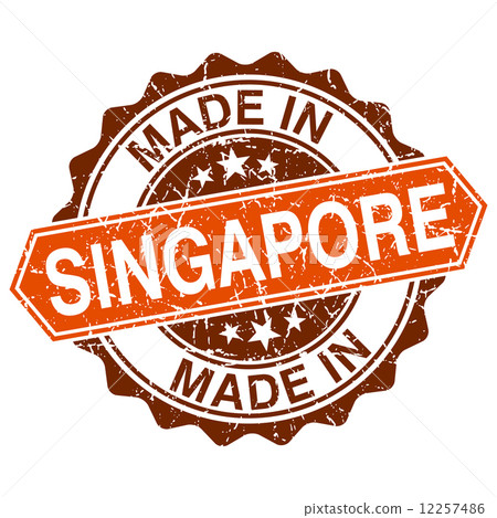 made in Singapore vintage stamp isolated on white background made in Singapore vintage stamp isolated on white background 12257486