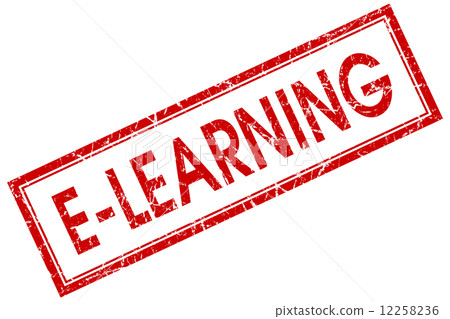 E-learning red square grungy stamp isolated on white background E-learning red square grungy stamp isolated on white background 12258236