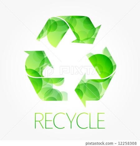 recycle green symbol poster recycle green symbol poster 12258308