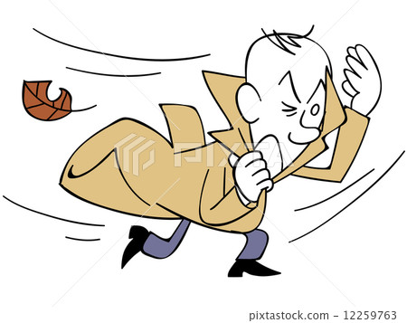 面對逆風的商人 面對逆風的商人 12259763