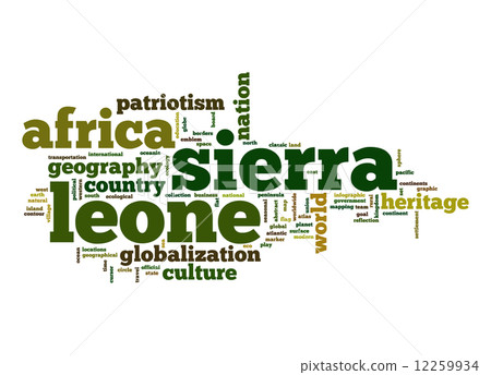Sierra Leone word cloud 12259934