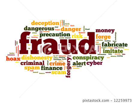 Fraud word cloud 12259973