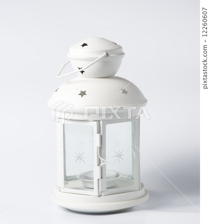 White decorative lantern in the old style White decorative lantern in the old style 12260607