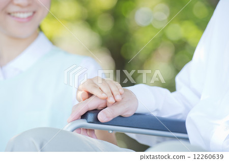 Caregiver and senior 12260639