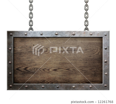 old metal frame with chains old metal frame with chains 12261768