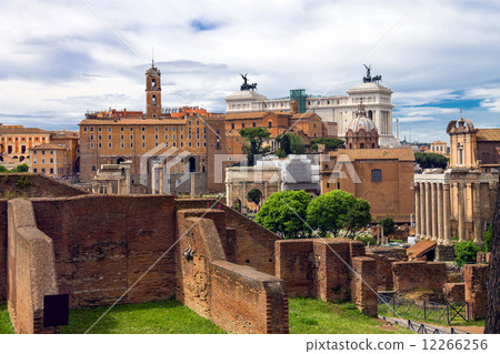 Picturesque ruins in the center of Rome, Italy Picturesque ruins in the center of Rome, Italy 12266256