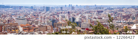 Top panoramic view of Barcelona 12266427
