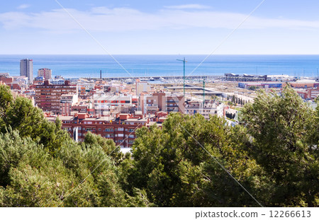 Top view of Badalona Top view of Badalona 12266613