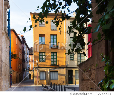 Picturesque street in  european city. Logrono 12266625
