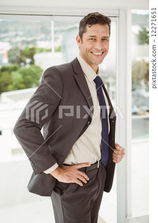 Smart businessman in suit at office Smart businessman in suit at office 12271651