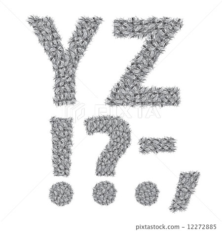 gray letters - Stock Illustration [12272885] - PIXTA