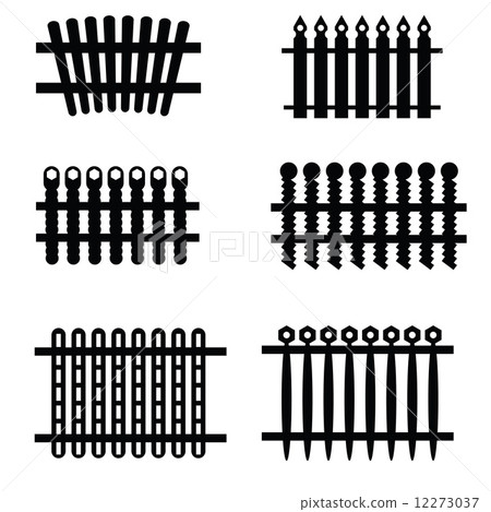silhouettes of fences 12273037