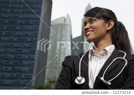 Female Indian Doctor Outdoors 12273210