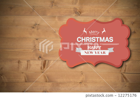 Composite image of banner and logo saying merry christmas Composite image of banner and logo saying merry christmas 12275176