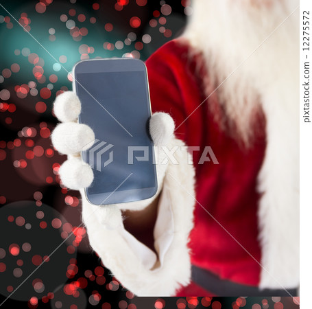 Composite image of santa claus showing smartphone Composite image of santa claus showing smartphone 12275572