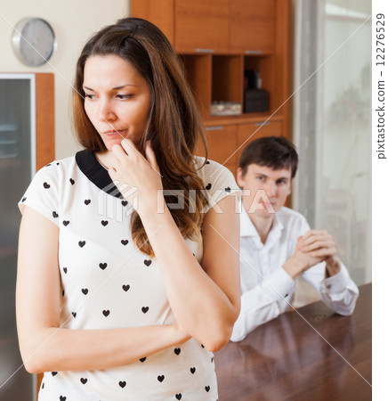 Sad girl during quarrel 12276529