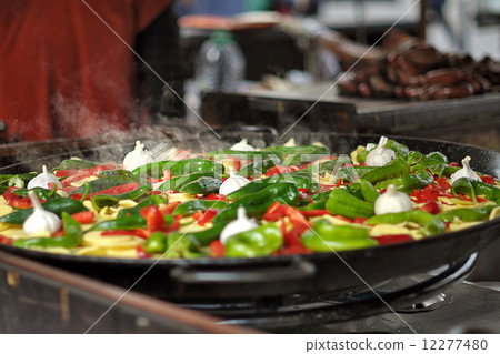 bright fresh vegetables in a pan bright fresh vegetables in a pan 12277480