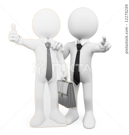 3D white people. Personal business coacher 12278289