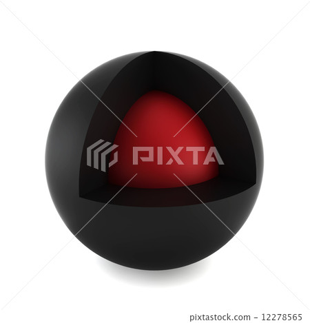 Cross section of sphere 12278565