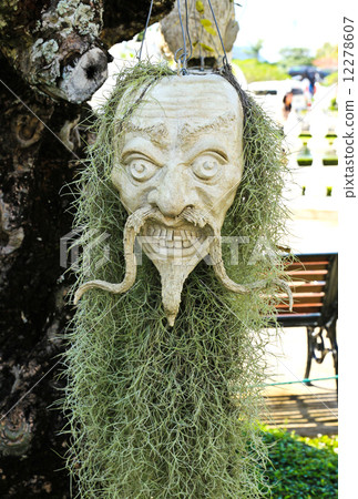 Devil head at white temple (Wat Rong Khun, Chiangrai, Thailand). Devil head at white temple (Wat Rong Khun, Chiangrai, Thailand). 12278607