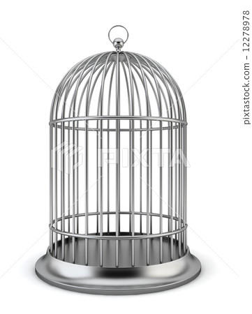 Silver bird cage Silver bird cage 12278978